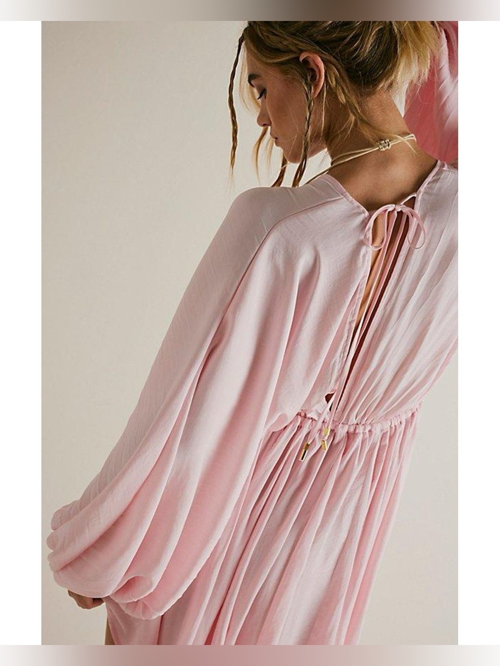 FREE PEOPLE Arzel Mini Dress Cotton Candy Pink - Picture 5 of 14